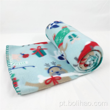 Fornecimento chinês Tamanho personalizado e logotipos lã de lã Polar Fleece Blanket Polar Fleece Picnic Clanta